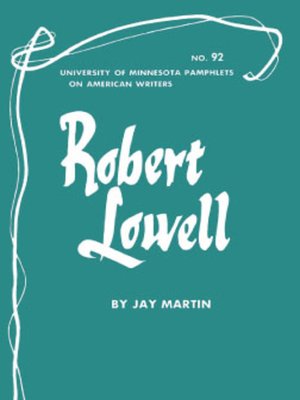 cover image of Robert Lowell--American Writers 92